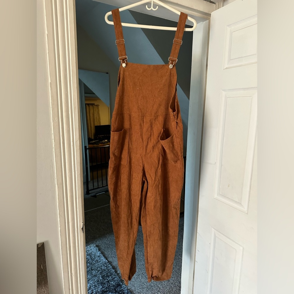 Brown overall, comfy, Plus size 1XL